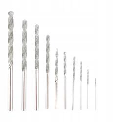  Üveg, Kerámia, Gres Lap Fúrók 0.8-4MM 10 Db-os Készlet (2900106)