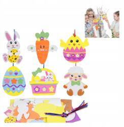  Húsvéti Kézműves Készlet 12 Darab Tojás Nyuszi Díszek (Zestaw Do Rekodziela Wielkanocnego)