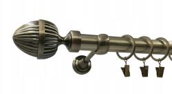 ESTAdeco Függönykarnis, Ø25mm, antik arany, 160cm, Milano (karnisz I fi25 Złoto Antyk Milano)