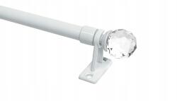 Imperia Deco Mini Függönyrúd, Bistrófüggönyhöz, 120-200 CM, Fehér, Crystal (MINI KARNISZ 120-200 BIAŁY CRYSTAL)