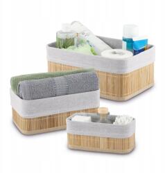 Tadar Három fából készült univerzális bambusz kosár skandináv stílusban (5903313456081)