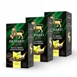 Richard Royal Green Lemon & Ginger 37, 5g (25 filter, zöld tea) (RH01029)