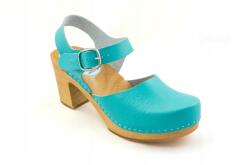 Marcus Elegáns fa szandál türkiz színben Marcus (lux-07)