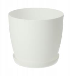 Kadax Virágtartó 30cm Matt Fehér Műanyag Állvány (K2122)