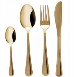 KULIG Elegáns 24 db-os evőeszköz szett 6 személyes arany (0541)