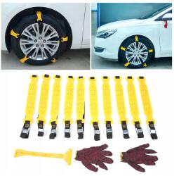 4WD 10 Db Univerzális Téli Hóláncok Kerékre (Łańcuchy śniegowe)