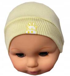  Tehén mintás pamut sapka, sárga 38-42 (MIXCZAPECZKANIE/16)