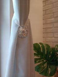 ESTAdeco Mágneses függönyelkötő 2db Virág Tea (klips magnetyczny KWIAT HERBACIANY KPL2)