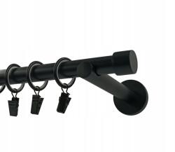 Imperia Deco Függönykarnis szimpla fém fekete luna Imperia Deco 19 mm 140 cm (KAR.MET. I /19/ 140cm CZARNY LUNA)