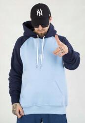 Diil kapucnis pulóver Reglan kék-sötétkék (5907097652752)