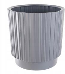 Kadax Virágtartó 30cm Fedél Virágtartó Betét Műanyag Szürke (K10148)
