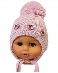 Barbaras Három Virágos kötött gyerek sapka 40-42 (WJ02/MC/40-42)