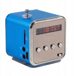  Mini Fm Rádió Hordozható Vezeték Nélküli Hangszóró Led Konyhai Usb Minijack MP3 (7859)