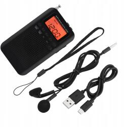  Am Fm Digitális Rádió 2 Sávos Sztereó Hordozható ICD Képernyővel (XD5173)