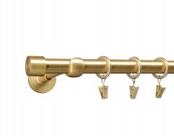 ESTAdeco Függönyrúd 19mm Matt Arany Modern 160cm Luna (karnisz I Ø19mm Mosiądz Mat Luna)