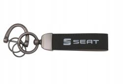 Seat Fekete Velúr Kulcstartó Nyakpánt Seat Leon Ibiza Arona Ateca Stílusos Ajándék