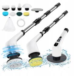  Elektromos Tisztítókefe Vezeték Nélküli Állítható Nyéllel (Szczotka Do Czyszczenia Bezprzewodowa)