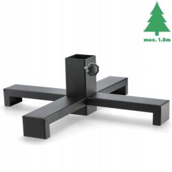 Kadax Karácsonyfa Állvány Fém Karácsonyfa Fekete Loft (K9677)