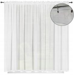 NOW-ART Kész függöny klasszikus sima hosszú 300x250 balkonra, készfüggöny sima (Firany gotowe na balkon woal L80 2m 4)