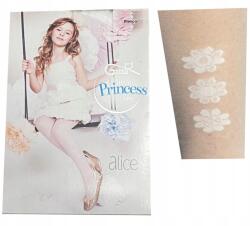 Gatta Alice harisnyanadrág vékony fehér mintás-41 128-134cm (MIXRAJSTAZURBIA/128-134/wz41)