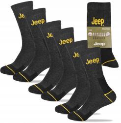 Jeep Strapabíró Férfi Zokni Szürke Sárga Pamut Szett 3Pár 43/46