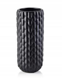 Mondex Magas, fekete dekor váza, 25 cm (HTTS7583)