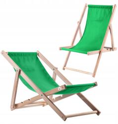 Kadax Fából Készült Kerti Strand Napozóágy Összecsukható Napozóágy 2x Lengyel Kiváló Minőségű (K8640)