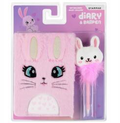 Starpak Napló Plüss Jegyzettömb Szőrös Nyuszi Rabbit Toll (541492)