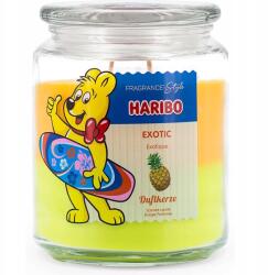 HARIBO illatgyertya üvegben 2 az 1-ben Exotic 510 g trópusi gyümölcsök kókusz (4260725369066)
