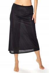 Hanna Style HannaStyle M15-020 fekete félalsószoknya, 78 cm, rugalmas, láthatatlan a ruha alatt (15-020)