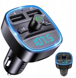 Bluetooth Fm Transmitter 5.3 Autós Bt Led adapter Usb Sd Kihangosító (Transmiter Bluetooth FM adapter Glosnomowiacy)