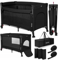 Lionelo Utazóágy kétszintes 3az1ben Lionelo Ellen black carbon (LO-ELLEN BLACK CARBON)