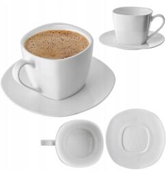 Kadax Csésze Csészealjjal 250 ml Szett 2db Kávé Porcelán Ajándék Szett (K10462)