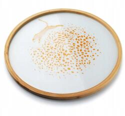 Affek Design Dekorációs tálca arany Leopárd fa tálca 32 c (5902643341555)