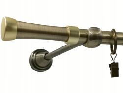 ESTAdeco Függönyrúd Egyágú Arany 16mm Light Salerno 320cm (Karnisz I 16mm Złoto Antyk Light SALERNO)