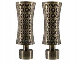 ESTAdeco Karniszvégződés fi 19 mm arany Jaris szett 2 darab Antik Arany (Końcówka JARIS fi19mm Złoto antyk)