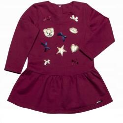 Barbaras Bordó-arany applikált ruha 86cm (X213-22/86)