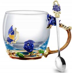 Pohár Kávéscsésze, Virágos Teák Forró és Hideg Italokhoz Acél (B20)