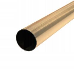 ESTAdeco Függönyrúd Fém Arany színű karnis rúd matt sárgaréz szín fi 19 mm 160 cm (rura karnisza fi19mm MOSIĄDZ MAT 160 CM)