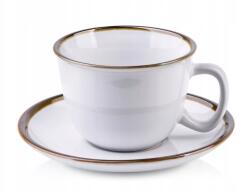 Affek Design Csésze fehér porcelán arany csíkos 280 ml (HTPB4935)