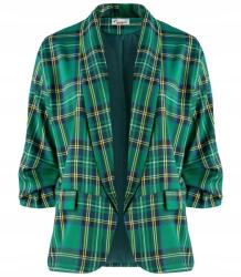 Agrafka Blézer női öltöny blézer Laza kockás Stílusos Elena 50/52 (5905756028603)