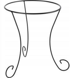 Kadax Virágtartó Állvány Virágágyás Álló Fém Loft Fekete Növény Virágtartó 40cm (K1523)