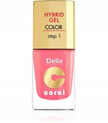 Delia Cosmetics Coral Hybrid Gel körömlakk zománc No. 16 meleg közepes rózsaszín (135045812)