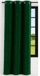 NOW-ART Vélúr függöny 140x250 karikákkal, zöld vélúr függönyök (5905575587862)