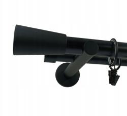 ESTAdeco Függönyrúd Kettős Fekete Matt fi25+19mm 160cm Henger (karnisz II 25+19mm Czarny Mat WALEC)
