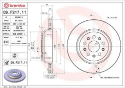 BREMBO Disc frana BREMBO PRIME LINE - UV Coated 09. F217.11 (09.F217.11)