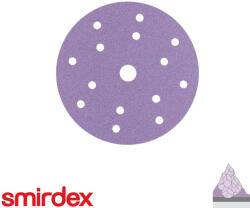 Smirdex 740 kerámiaszemcsés csiszolókorong, 15 lyukú, Ø 150 mm - P100 (740415100)