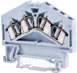 TRACON TSKC2e5per4D Fázisvezető ipari sorozatkapocs, rugós, sínre, szürke (TSKC2e5per4D)