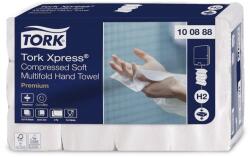 Tork Kéztörlõ TORK Xpress Kompresszált Soft Multifold H2 hajtogatású 2 rétegű fehér 170 lapos (TORK/100888/KTN) - tonerpiac