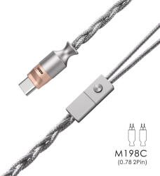 DD HIFI M198C - Univerzális Type-C csatlakozójú OCC fülhallgató kábel DAC és mikrofonnal 32bit 384kHz PCM DSD256 - 2-PIN (DDHIFI-M198C-2PIN)